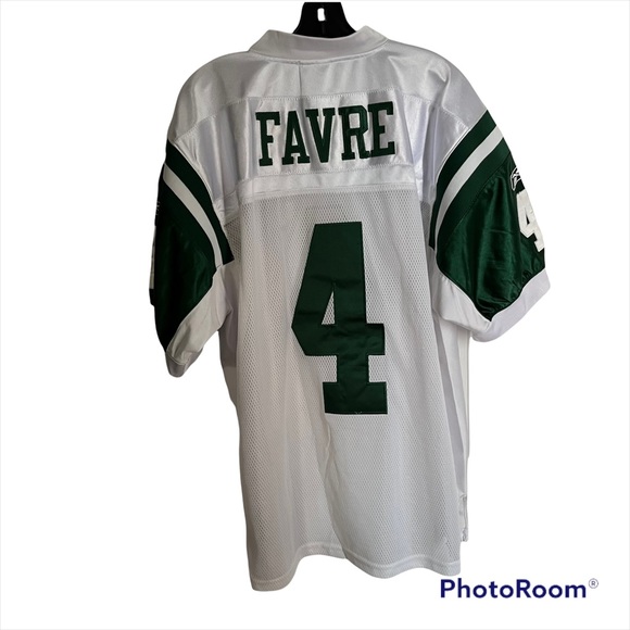 VINTAGE BRETT FAVRE #4 NY JETS OFFICIAL JERSEY - Picture 3 of 12